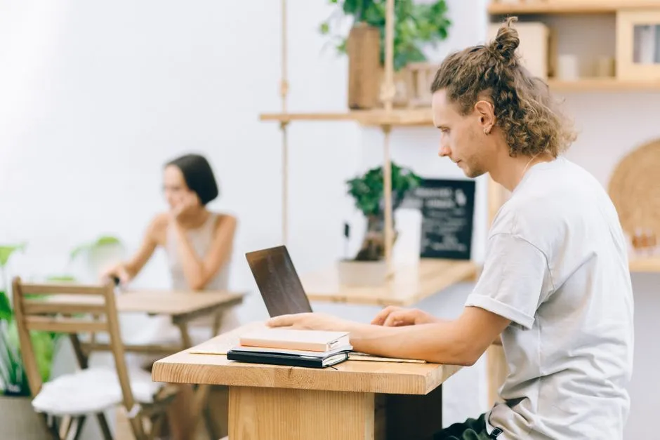Person browsing job listings on a laptop